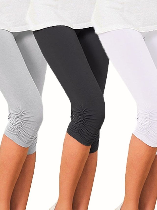 Active Skinny Colour Block High Waist Capri Leggings - Image 1