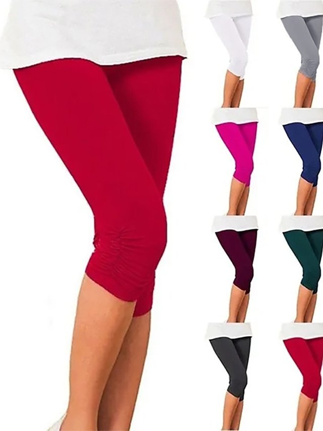 Active Skinny Colour Block High Waist Capri Leggings - Image 2