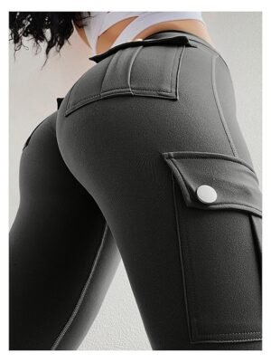 Athleisure Full Length Solid Butt Lift Tights - Image 2