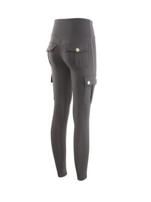 Athleisure Full Length Solid Butt Lift Tights - Image 3