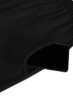 Basic Loose Solid Mid Waist Ankle-Length Capri Trousers - Image 10