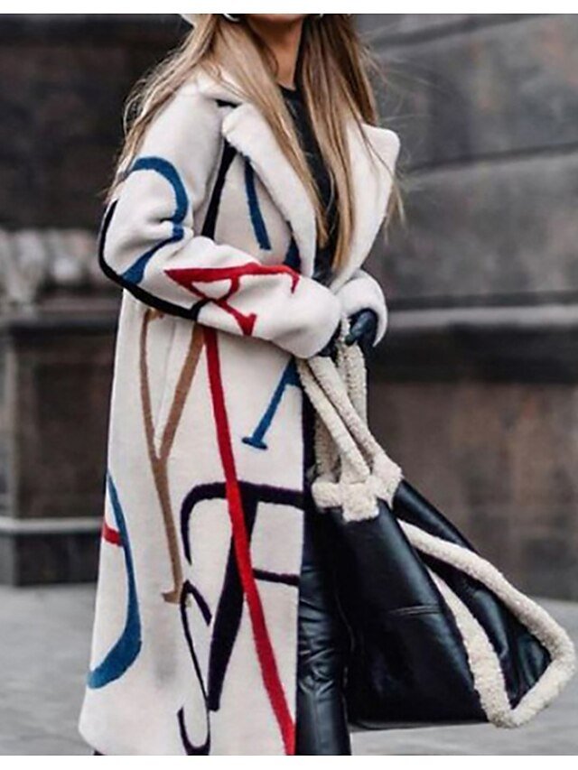 Casual Loose Striped Hooded Long Sleeve Long Coat - Image 2