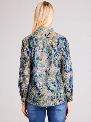Casual Regular Graphic Floral Shirt Collar Long Sleeve Shirt - Image 3