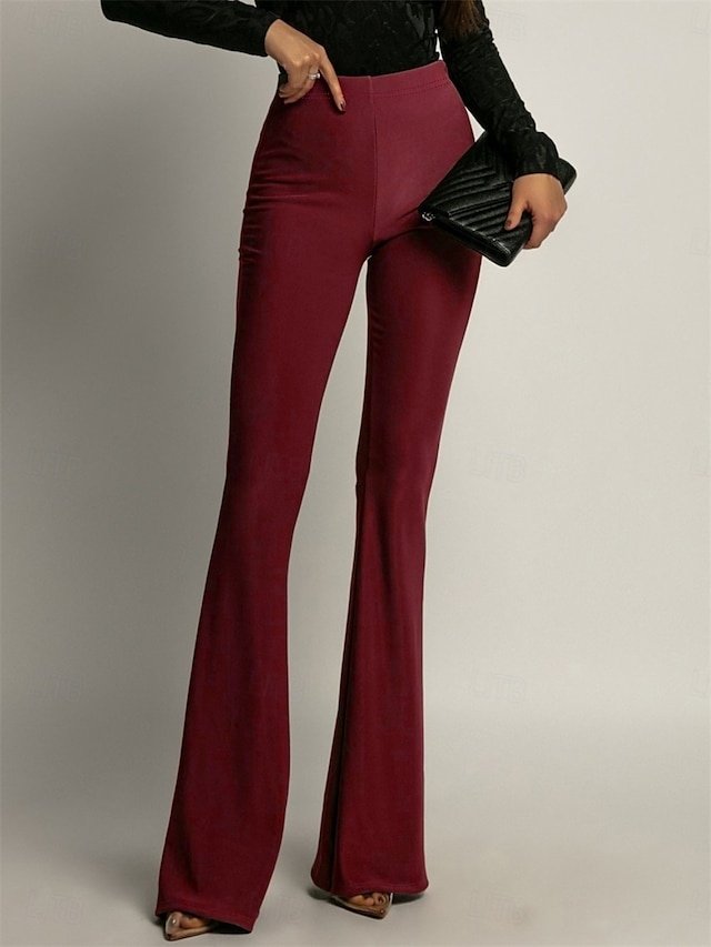 Fashion Wide Leg Plain High Waist Full Length Culottes - Image 1