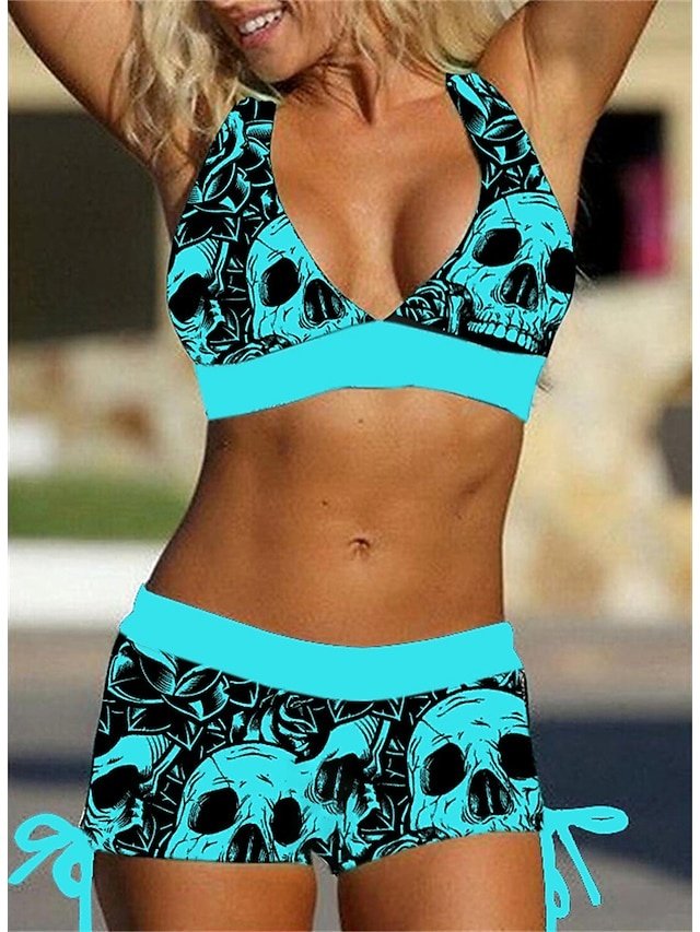 Modern Plus Size Leopard V Wire Padded Bikini - Image 2