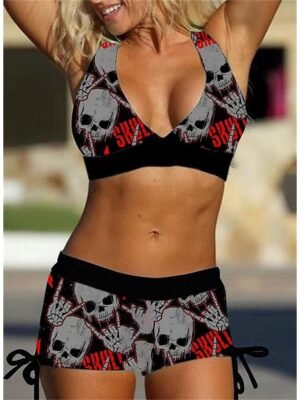 Modern Plus Size Leopard V Wire Padded Bikini - Image 3