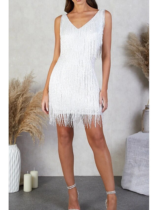 Party Slim Pure Colour Spaghetti Strap Sleeveless Mini Dress - Image 2