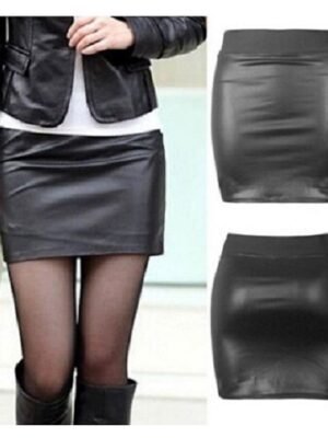 Sexy Mini High Waist Solid Pencil Bodycon Skirt - Image 18