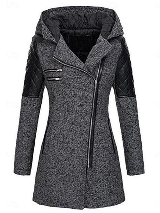 Stylish Regular Fit Plain Long Sleeve Long Trench Coat - Image 1