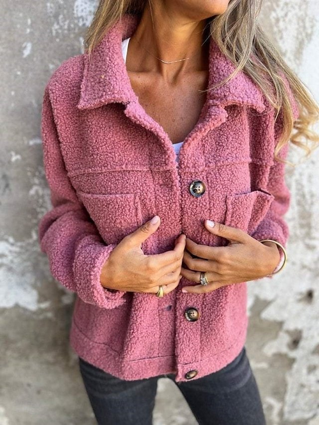Stylish Regular Fit Solid Colour Long Sleeve Short Jacket - Image 1