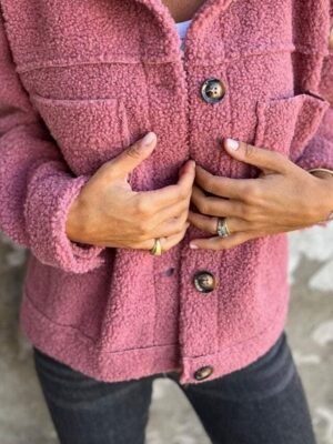Stylish Regular Fit Solid Colour Long Sleeve Short Jacket - Image 3