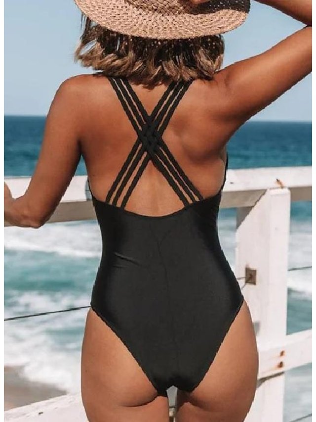 Summer Halter Leopard Sleeveless Monokini - Image 2