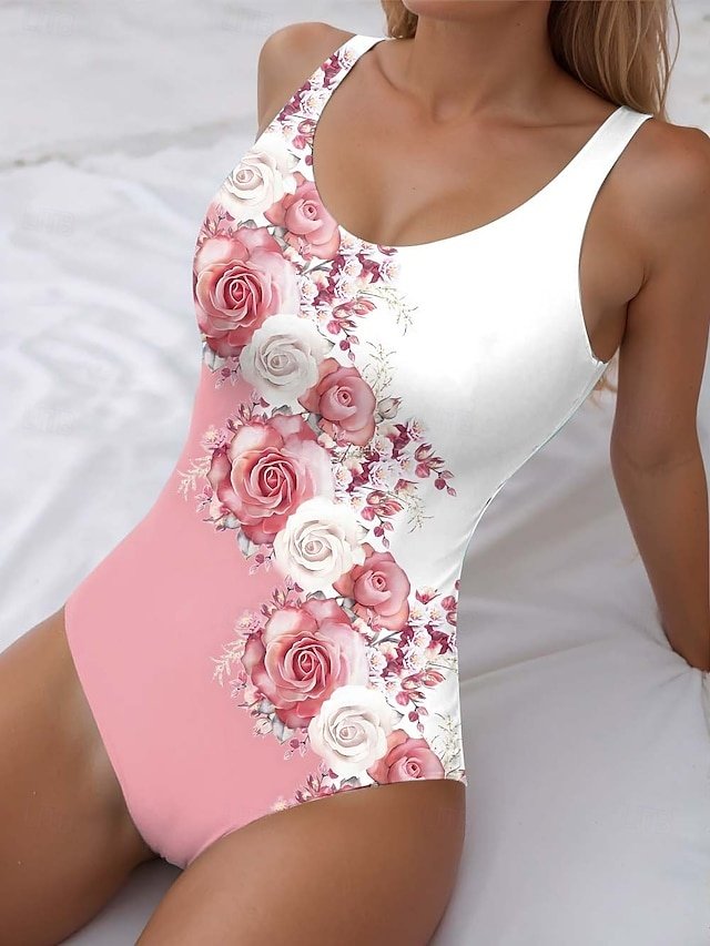 Vacation Slim Ombre U Neck Sleeveless Monokini - Image 1