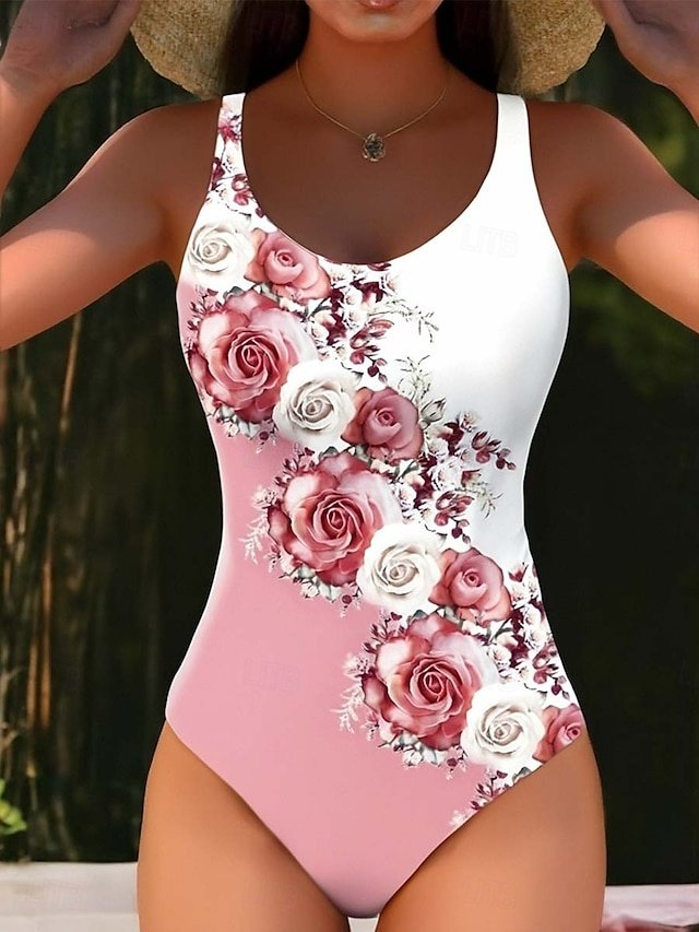 Vacation Slim Ombre U Neck Sleeveless Monokini - Image 2