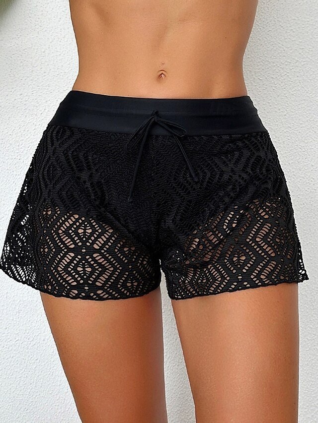 Vacation Stretchy High Waist Solid Sleeveless Swimwear - Image 1