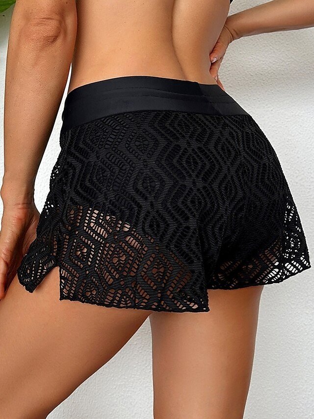 Vacation Stretchy High Waist Solid Sleeveless Swimwear - Image 2