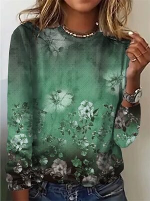 Vintage Regular Butterfly Graphic Round Neck Short Sleeve Tee - Image 21