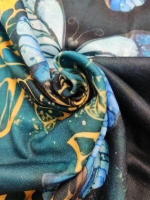Vintage Regular Butterfly Graphic Round Neck Short Sleeve Tee - Image 9