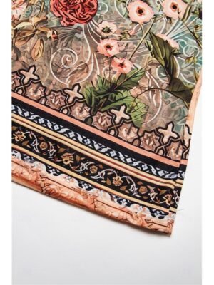 Bohemian Casual Floral Paisley V Neck Short Sleeve Asymmetrical Tunic - Image 7