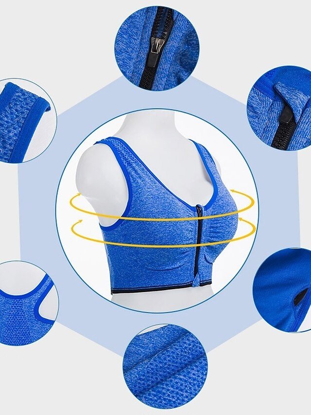 High Support Seamless Racerback Padded Sports Bra - Image 2