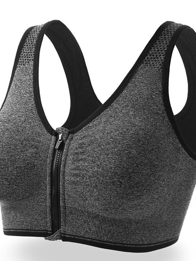 High Support Seamless Racerback Padded Sports Bra - Image 2